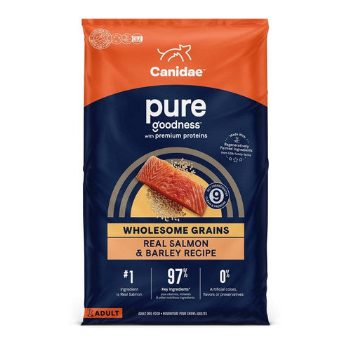 CANIDAE PURE with Wholesome Grains Dry Dog Food Salmon & Barley, 1 Each/4 lb by Canidae
