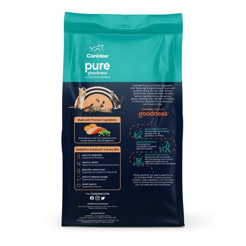 Canidae, CANIDAE Pure Grain-Free Limited Ingredient Diet Dry Cat Food, Sea Formula w/Salmon, 1 Each/5 lb