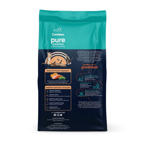 Canidae, CANIDAE Pure Grain-Free Limited Ingredient Diet Dry Cat Food, Sea Formula w/Salmon, 1 Each/10 lb