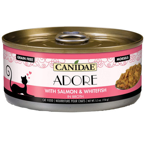 CANIDAE Pure Adore Wet Cat Food Salmon & Whitefish in Broth, 24Each/2.46 Oz (Count of 24) by Canidae