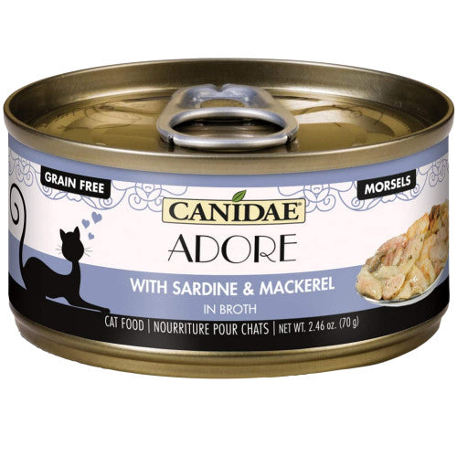 CANIDAE Pure Adore Wet Cat Food Sardine & Mackerel in Broth, 24Each/2.46 Oz (Count of 24) by Canidae
