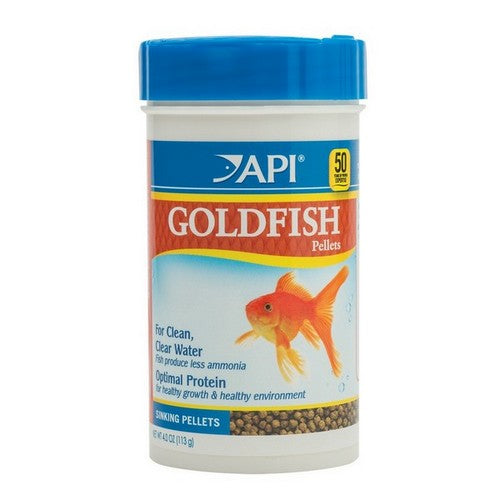 API, API Goldfish Premium Sinking Pellets Fish Food, 1 Each/4 Oz