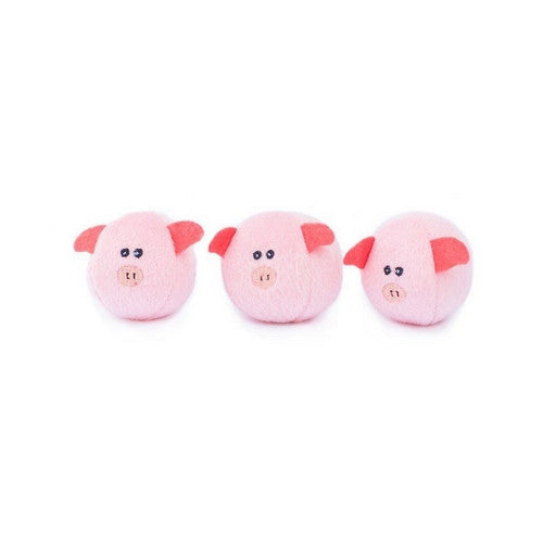 ZippyPaws, ZippyPaws Zippy Burrow Dog Toy, Barn with Pig Bubble Babies, 1 Each/Medium