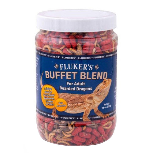 Fluker's, Fluker's Buffet Blend Adult Bearded Dragon Formula Freeze Dried Food, 1 Each/7.5 Oz