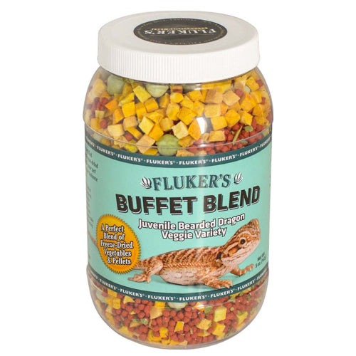 Fluker's, Fluker's Buffet Blend Juvenile Bearded Dragon Veggie Variety Freeze Dried Food, 1 Each/5 Oz