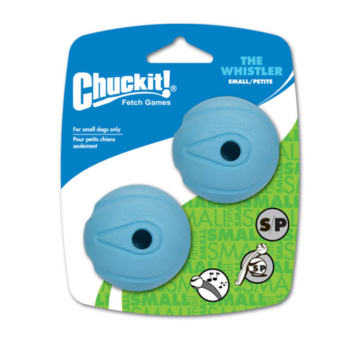 Chuckit!, Chuckit! The Whistler Ball Dog Toy, Assorted, 1 Each/2 pk, Small