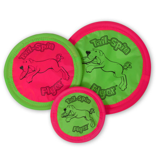 Booda Tail Spin Flyer Dog Toy Multi-Color, 1 Each/10 in by San Francisco Bay Brand