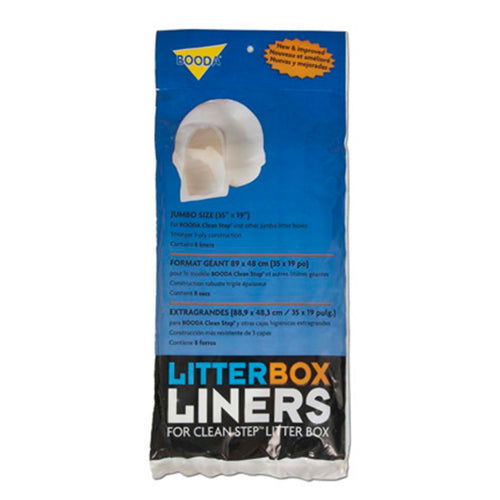 Petmate Cleanstep Litter Box Liners White, 1 Each/8 Count, Jumbo by Petmate