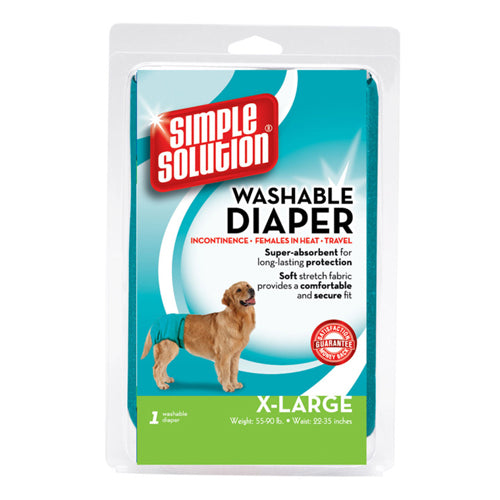 Simple Solution Washable Diaper Blue, 1 Each/XL by Simple Solution