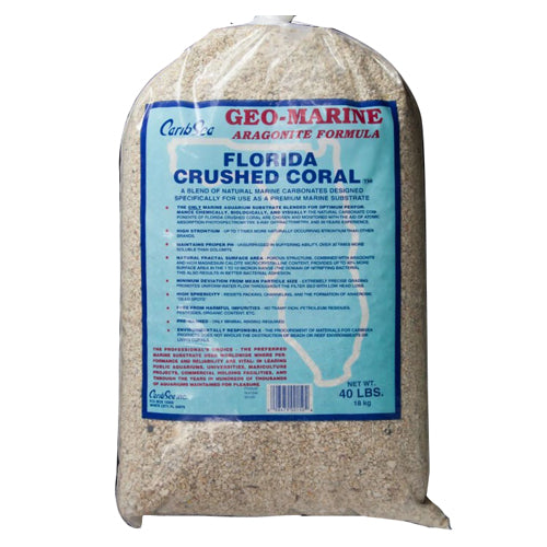 CaribSea Geo-Marine Florida Crushed Coral Substrate 1 Each/40 lb by Caribsea