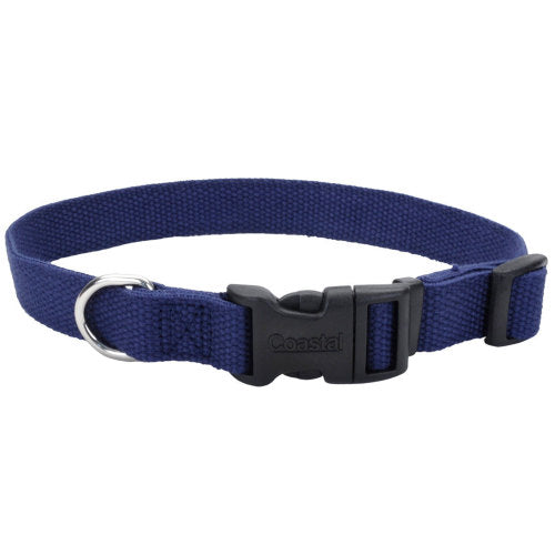 Coastal Pet, New Earth Soy Soy Adjustable Dog Collar, Indigo, 1 Each/3/4 In X 12-18 in