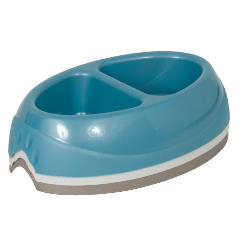 Petmate Ultra Double Diner Dog Bowl Lightweight, Assorted, 1 Each/Large by Petmate