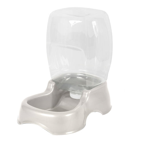 Aspen Pet, Petmate Pet Cafe Waterer, Pearl Silver, 1 Each/Medium