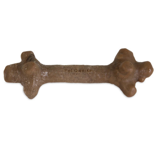 Barkbone, Pet Qwerks Barkbone Natural Instincts Nylon Stick Dog Chew Toy, Peanut Butter, 1 Each/Small