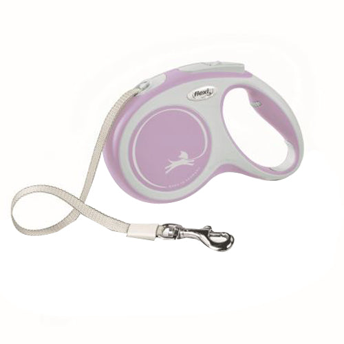 Flexi New Comfort Retractable Tape Dog Leash Pink, 1 Each/16 ft, MD, Up To 55 lb by Flexi