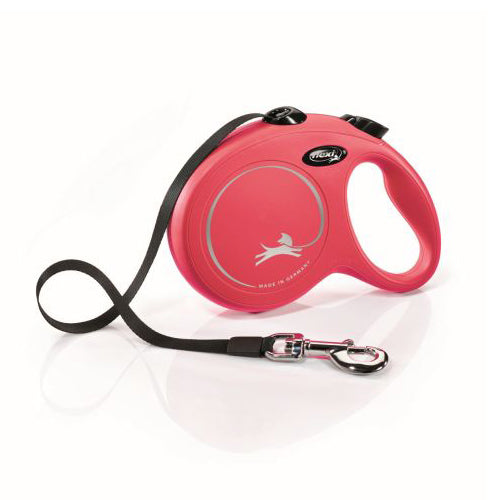 Flexi New Classic Retractable Tape Dog Leash Red, 1 Each/16 ft, LG, Up To 132 lb by Flexi
