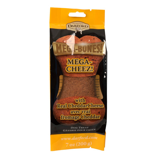 Darford Mega Bone Dog Treat Cheez Regular, Cheez, 1 Each/7 Oz by Darford