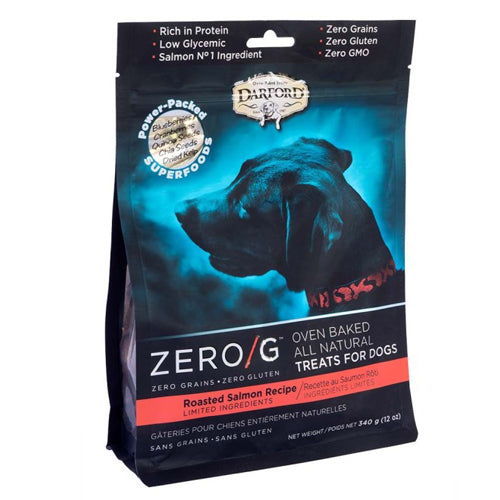 Darford Zero/G MINIS Oven Baked Dog Treats Roasted Salmon Recipe Regular, Roasted Salmon Recipe, 1 Each/12 Oz by Darford