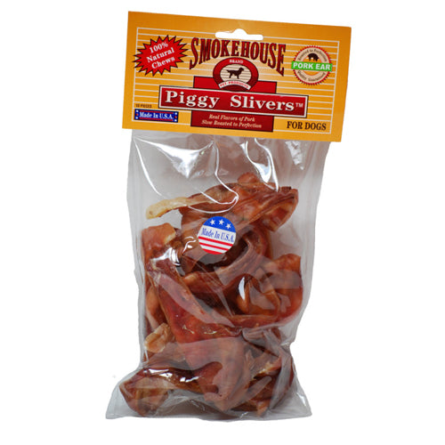 Smokehouse USA Made Piggy Slivers Dog Chew 1 Each/10 Pack by Smokehouse