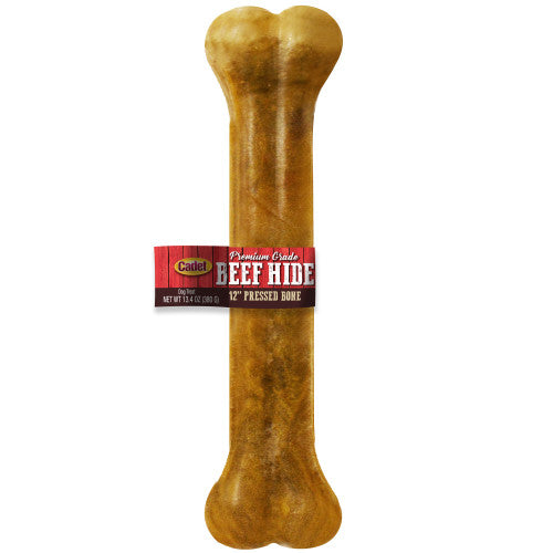 Cadet Premium Grade Pressed Beef Hide Bones 1 Each/12 in by Cadet