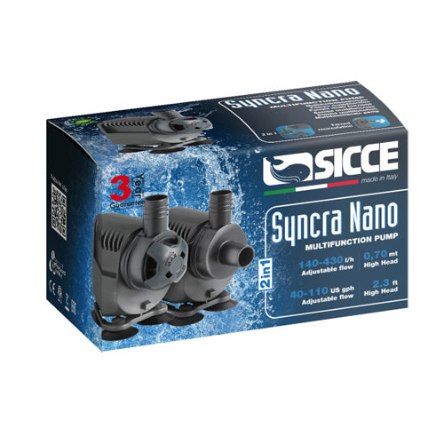 Sicce, Sicce SYNCRA SILEN NANO Pump - 110 GPH, 1 Each
