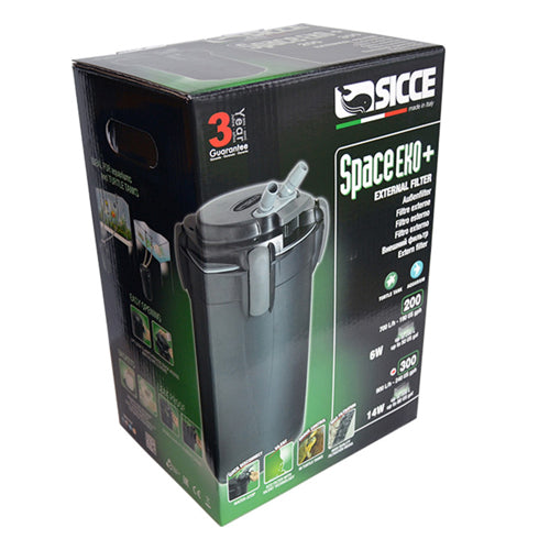 Sicce SPACE EKO 300 Canister Filter - up to 80 gallon aquariums - 240 GPH 1 Each by Sicce