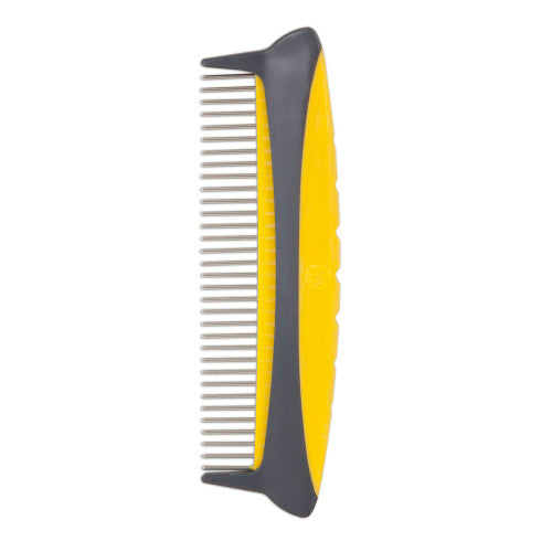 JW Pet, JW Pet Rotating Comfort Comb, Grey/Yellow, 1 Each/MD, 5 in