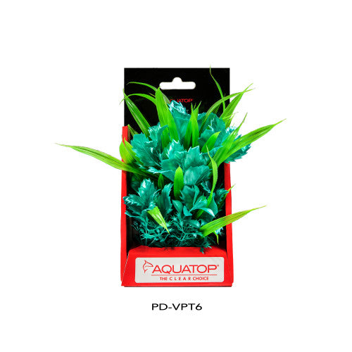 Aquatop Vibrant Passion Plant Turquoise, 1 Each/6 in by Aquatop
