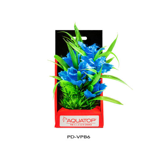 Aquatop Vibrant Passion Plant Blue, 1 Each/6 in by Aquatop