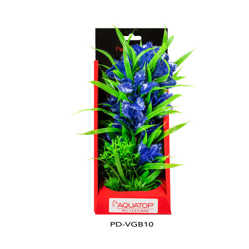 Aquatop, Aquatop Vibrant Garden Plant, Blue, 1 Each/10 in