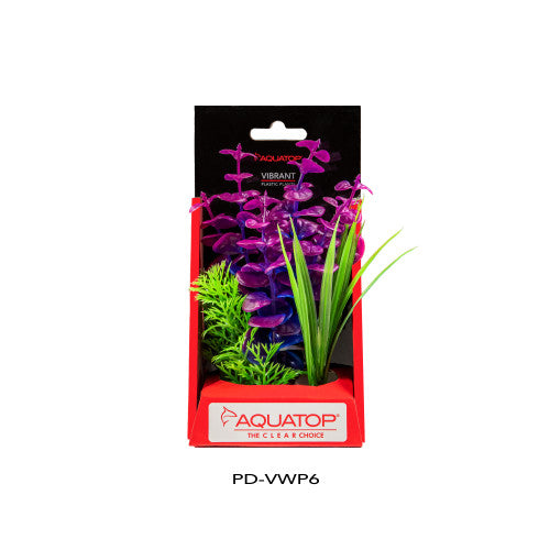 Aquatop, Aquatop Vibrant Wild Plant, Purpleberry, 1 Each/6 in
