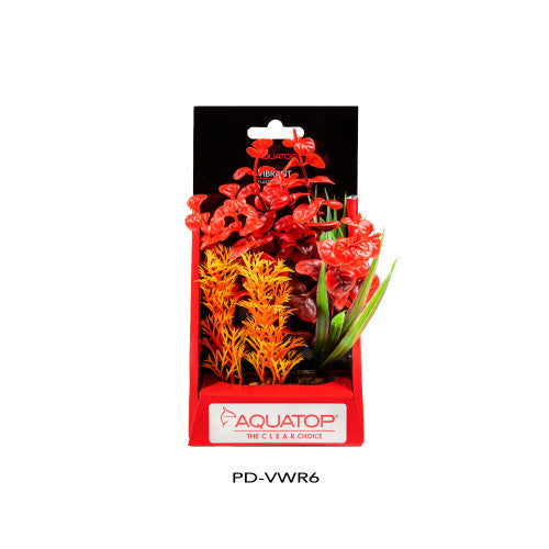 Aquatop, Aquatop Vibrant Wild Plant, Red, 1 Each/6 in
