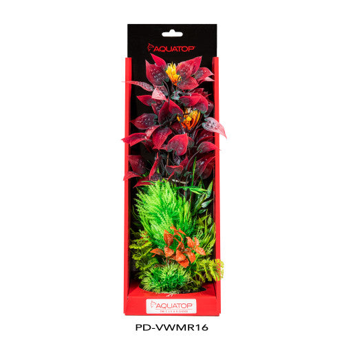 Aquatop, Aquatop Vibrant Wild Plant, Mixed Red, 1 Each/16 in