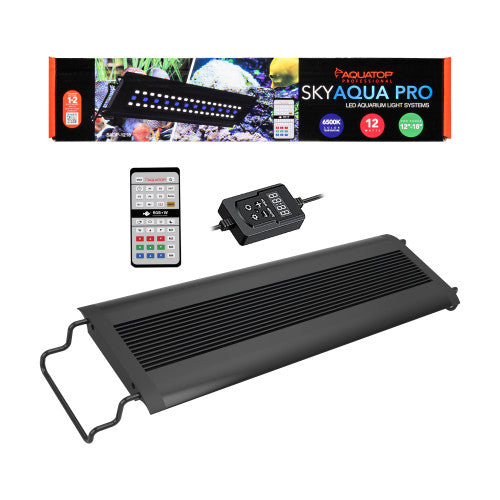 Aquatop, Aquatop SkyAqua Pro LED Light Fixture with IR Remote 6500K, 1 Each/12 W, 12-18 in