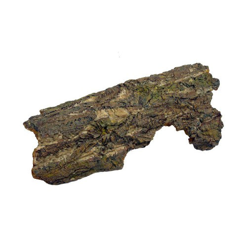 Weco, Weco Products Wecorama Sleepy Hollows Silver Pine Bark Lodge Terrarium Ornament, Brown/Green, 1 Each/Medium