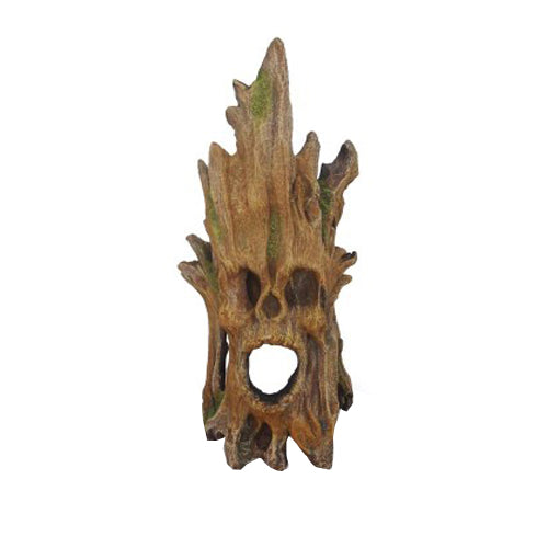 Weco, Weco Products Wecorama Sleepy Hollows Wicked Bark Terrarium Ornament, Brown/Green, 1 Each/Medium