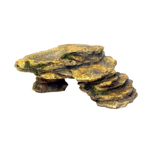 Weco, Weco Products Wecorama Galapagos Silver Shale Ramp Terrarium Ornament, Brown, 1 Each/Small