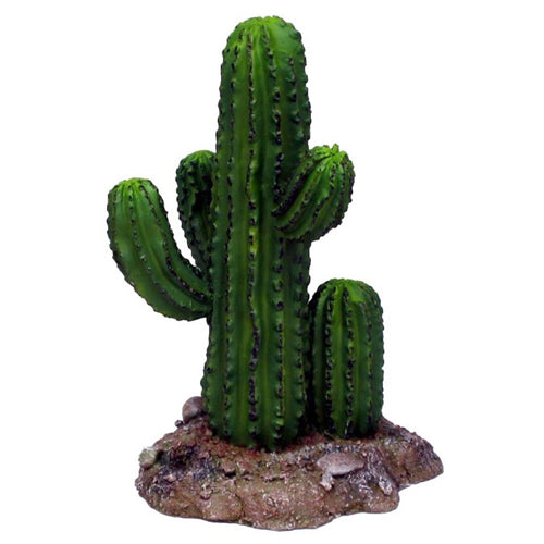 Weco, Weco Products Wecorama Badlands Saguaro Cactus Terrarium Ornament, Brown, Green, 1 Each/5.6 in, Short