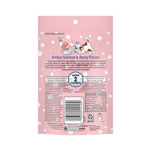 San Francisco Bay Brand, Temptations Kitten Cat Treat, Salmon & Dairy, 1 Each/3 Oz