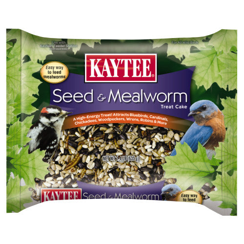 Kaytee Seed & Mealworm Cake 1 Each/1.4 lb by Kaytee