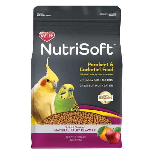 Kaytee, Kaytee NutriSoft Parakeet and Cockatiel Pet Bird Food, 1 Each/2 lb