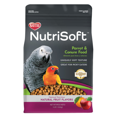 Kaytee Nutrisoft Parrot & Conure Pet Bird Food 1 Each/3 lb by Kaytee