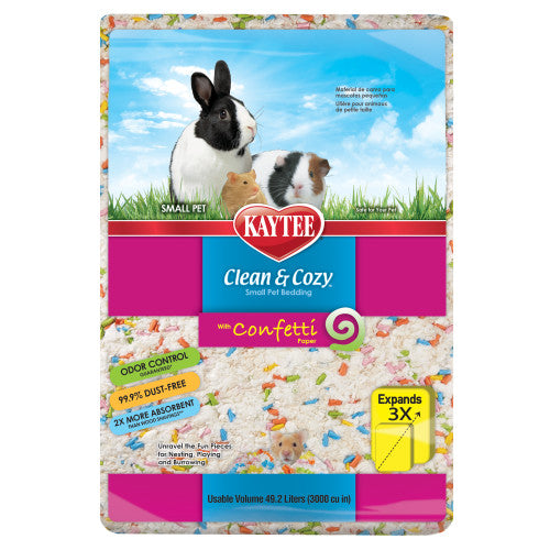 Kaytee Clean & Cozy Confetti Bedding 1 Each/49.2 l by Kaytee
