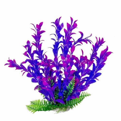 Aquatop Hygro Aquarium Plant with Weighted Base Pink, Purple, 1 Each/16 in by Aquatop