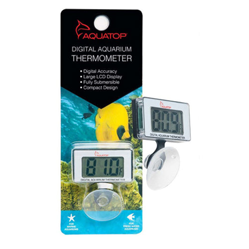 Aquatop, Aquatop Submersible Digital Aquarium Thermometer with Suction Cup Mount, White, 1 Each