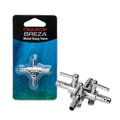 Aquatop BREZA Metal Gang Valve 3-Way, Silver, 1 Each by Aquatop