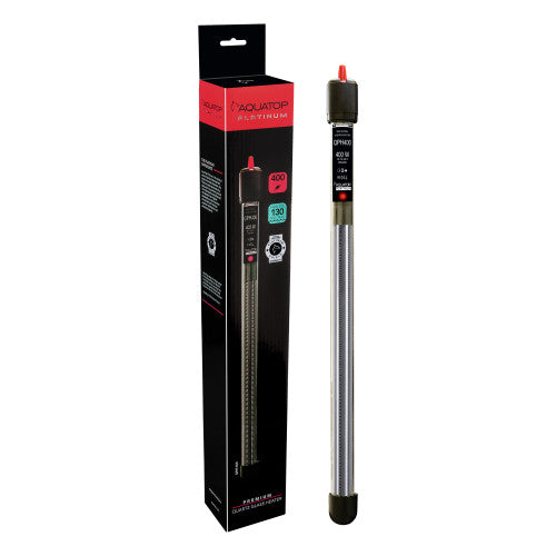 Aquatop, Aquatop Quartz Platinum Glass Heater, 1ea/80-130 Gallon, 400 W