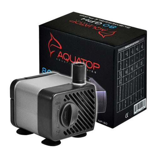 Aquatop NP-80 Aquarium Submersible Water Pump Black, Grey, 1 Each by Aquatop