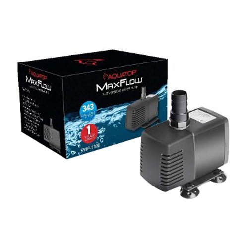 Aquatop, Aquatop SWP-1300 MaxFlow Submersible Water Pump, Black, 1 Each