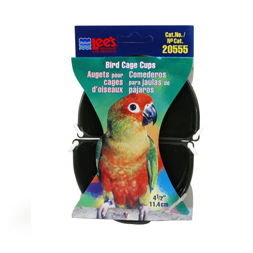 Lee's Aquarium & Pet Products, Lee's Aquarium & Pet Products Bird Cage Cup, Assorted, 1 Each/4.5 in, 2 Pack